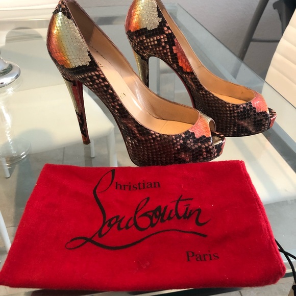 Louboutin python high heels - Picture 2 of 7